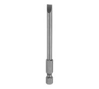 QUARKZMAN Embout de Tournevis Plat Magnétique Sl5 de 5 mm en Acier S2 Embout de Tournevis à Tête Plate 1/4" Tige Hexagonale Embouts de Tournevis de Qualité Industrielle de 3,1" de Long