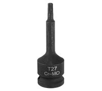QUARKZMAN Embout Torx T27 1/2" à 6 Pans pour Douille d'Impact Adaptateur de Douille de Tournevis Étoile en Acier CR-MO Allongé pour liquet Électrique pour Fixer les Vis