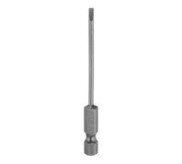 QUARKZMAN Embouts de Tournevis Plats Magnétiques Sl2,5 2,5 mm en Acier S2 Embout de Tournevis à Tête Plate 1/4" Tige Hexagonale Embouts de Tournevis de Qualité Industrielle de 3" de Long