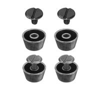QUARKZMAN Ensemble de 4 Clous Plats à Tête Plate de 12 mm pour Sacs à Main en Métal, Clous à Vis, Boucle Plate, Bouton, Capuchon, Rivets Coniques, Outil pour Artisanat, Couleur Pistolet
