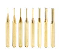 QUARKZMAN Ensemble de 8 Poinçons en Laiton 1/16" 3/32" 1/8" 5/32" 3/16" | Poinçon De Centrage Sans Marquage, Pour Réparation De Montres, Bijoux Et Artisanat, 7/32" 1/4" 5/16"