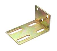 QUARKZMAN Équerres Réglables pour Porte Coulissant, Support de Guide au Sol pour Porte Grange Coulissante, Équerre Double Rangée pour Roulette Galet Guides de Plancher Mur, Trou 14.2mm