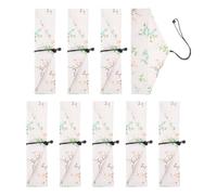 QUARKZMAN Etui À Baguettes, 9 Pcs Pochette De Rangement De Bagettes Style Japonais Pochette À Ustensiles Portable Étui De Voyage Manches À Ustensiles Rangement De Couverts Cuillère