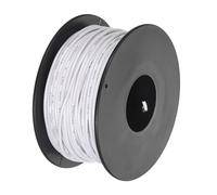 QUARKZMAN Fil de 24AWG, Fil de Raccordement en PVC de Calibre 24, Fil Électrique en Cuivre Étamé UL1007 en Bobine de 30 M/100 Pi, Blanc, pour Câblage Interne, Marine
