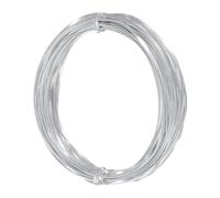 QUARKZMAN Fil Plat En Aluminium Pour Artisanat De 2mm, 33Ft 0.5mm D'Épaisseur Fil Métallique Souple Pour Armature De Sculpture DIY Fabrication De Bijoux, Ton Argenté