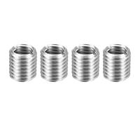 QUARKZMAN Filetage Adaptateurs M18x2,5 Mâle Vers M14x2 Femelle 4pcs | 20mm Longueur Manchon Réducteur Écrou Insert Fileté Metal, Inserts De Réparation en Acier Inoxydable 334 Écrou Vis Conversion