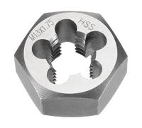 QUARKZMAN Filière Hexagonale Métrique M13 x 1.75 Filetage à Droite | Filière Fixe pour Coupe de Vis, Acier Rapide HSS, Outil de Réparation et de Filetage
