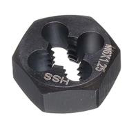 QUARKZMAN Filière Hexagonale Métrique M6 x 1.25 Pas À Droite En Acier Rapide Outil De Réparation Filetage Fixe Pour Coupe Vis