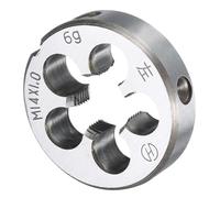 QUARKZMAN Filière Ronde Filetage M14 x 1.0 Métrique Gauche Outil de Coupe de Vis Filières Fixes, Acier à Outils Allié Outil de Réparation