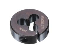 QUARKZMAN Filière Ronde Filetage M5 x 0.75 Métrique 20mm OD Filière Ronde | Ajustable Droite Acier Rapide (HSS), Outil de Filetage Pour Réparation de Filet