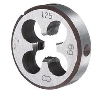 QUARKZMAN Filière Ronde M12 x 1.25 Métrique Filetage À Droite Outil De Coupe De Vis Filières Fixes, Acier À Outils Allié Outil De Réparation