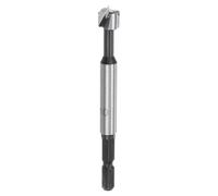 QUARKZMAN Foret Forstner 25/64" (10mm) en Acier au Carbone à Dents Multiples pour le Perçage du Bois, avec Queue Hexagonale de 1/4" pour le Perçage du Bois Dur, Tendre, Contreplaqué