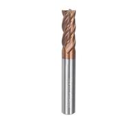 QUARKZMAN Fraise à Bout Carré de 10 mm de Diamètre, Tige de 10 mm, 4 Flûtes, en Carbure Hrc50 Revêtu d'Altin, pour Fraiser en Bout, Usinage Cnc, Noir
