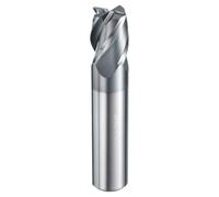 QUARKZMAN Fraise En Carbure À Bout Carré 1/2" Diamètre De Coupe 4 Tailles Revêtement TiAlN Pour Acier Trempé Métal (1/2" Queue 5/8" Longueur De Coupe 2-1/2" Long 30 Degrés Hélice HRC53-55)
