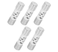 QUARKZMAN Fusible Temporisé en Céramique DC 1000V 12A, 5pcs Fusibles Tube Cartouche à Coupure Lente de Protection à Limitation de Courant, Fusible Retardé 10X38mm