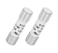QUARKZMAN Fusible Temporisé en Céramique DC 1000V 16A, 2pcs Fusibles Tube Cartouche à Coupure Lente de Protection à Limitation de Courant, Fusible Retardé 10X38mm