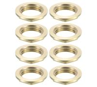 QUARKZMAN G1/2 Raccord De Tuyau Écrou À Bride Hexagonal Écrou De Blocage Filetage Femelle Fixation Mince Pour Plomberie Fixe, Laiton 8Pcs