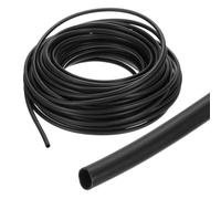 QUARKZMAN Gaine Thermorétractable Étanche 3.2mm Diamètre 19.8m Longueur 3:1 Rapport de Rétrécissement Tube Thermoretractable à Double Paroi avec Colle Marine pour Isolation de Câble, Noir