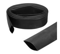 QUARKZMAN Gaine Thermorétractable Étanche 31.8mm Diamètre 3 m Longueur 3:1 Rapport de Rétrécissement Tube Thermoretractable à Double Paroi avec Colle Marine pour Isolation de Câble, Noir