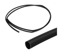 QUARKZMAN Gaine Thermorétractable Étanche 9.5mm Diamètre 3 m Longueur 3:1 Rapport de Rétrécissement Tube Thermoretractable à Double Paroi avec Colle Marine pour Isolation de Câble, Noir