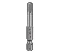 QUARKZMAN H5.0 Embout de Tournevis Hexagonal 5mm Métrique Pointe Plate 1/4" Tige Hexagonale 50mm (2") Longue Magnétique Embouts de Tournevis Industriels à Douille Hexagonale