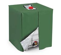 QUARKZMAN Housse de Cuve IBC à Fermeture Éclair 275 Gallons 1000L Vert | Oxford 210D Imperméable, Protection de Réservoir d'Eau de Pluie de Jardin Extérieur, 39,37 X 47,24 X 45,66 Pouces