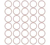 QUARKZMAN Joint Torique en Silicone 44x48x2mm (ID x OD x Largeur), 30PCS Joint d'Étanchéité Bocaux Remplacement pour Réparation Plomberie Valves Compresseur Tuyaux Robinet Voiture Gaz, Rouge