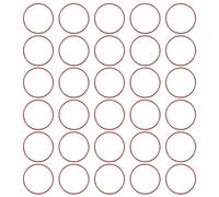 QUARKZMAN Joint Torique en Silicone 52x56x2mm (ID x OD x Largeur), 30PCS Joint d'Étanchéité Bocaux Remplacement pour Réparation Plomberie Valves Compresseur Tuyaux Robinet Voiture Gaz, Rouge