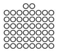 QUARKZMAN Joints Toriques EPDM, 6mm Diamètre Intérieur x 9mm Diamètre Extérieur x 1.5mm Épaisseur Joint D'étanchéité Rond En Caoutchouc, Rondelles De Plomberie Pour Réparation De Robinet,...
