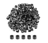 QUARKZMAN Lot de 250 Marqueur de Cintre à Vêtements 9-12M Noir en Plastique | Marqueurs de Taille de Cintre Colorés