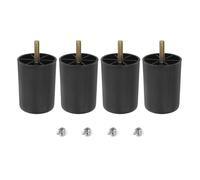 QUARKZMAN Lot de 4 Pieds de Meuble en Plastique de 3,1 Pouces, Pieds Ronds Coniques pour Table, Canapé, Armoire et Lit, Pieds de Remplacement pour Meubles avec Boulons à Suspendre M8