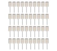 QUARKZMAN Lot de 40 pointes de polissage montées sur mandrin tête de 14 mm | en feutre de laine, tige de 1/8 pouce, mèches de polissage cylindriques, fraises, meule de polissage en feutre