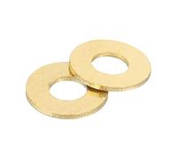 QUARKZMAN M2 Rondelle Plate, 300 Pcs Rondelles Plates à Anneau en Laiton 5mm OD 0.4mm Épais Joint d'Étanchéité en Métal pour Vis, Boulons, Écrous