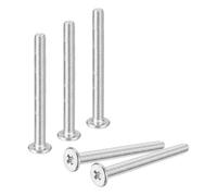 QUARKZMAN M3-0.5 x 30mm 20Pcs Tête Plate Ronde Vis 304 Acier Inoxydable Phillips Entraînement Machine Vis Quincaillerie Fixation Pour Connexion Meubles