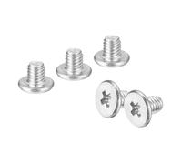 QUARKZMAN M3-0.5 x 3mm 20Pcs Tête Plate Ronde Vis 304 Acier Inoxydable Phillips Entraînement Machine Vis Quincaillerie Fixation Pour Connexion Meubles