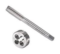 QUARKZMAN M8x1,25mm Métrique Gauche Main Filetage Taraud et Filière Ronde | Haute Vitesse Acier pour traiter Matériel Outil