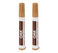 QUARKZMAN Marqueurs Réparation Pour Meubles, 2 Pcs Bâtons Remplissage Couleur Chêne, Marqueurs Peinture À Base D'huile Pour Rayures, Sols En Bois, Tables, Armoires, Charpentiers, Camouflage
