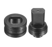 QUARKZMAN Matrice De Perçage Hydraulique Φ14.5×20mm Fente En 40Cr Pour Machine De Perçage Electrique CH60, Noir