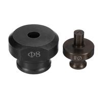 QUARKZMAN Matrice de Poinçonnage Hydraulique 8mm Couleur Bordeaux et Noir