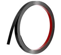 QUARKZMAN Moulures Décoratives Autocollantes en Acier Inoxydable, 5m X 1cm Noir Garniture de Moulure Murale Autocollante avec Finition Miroir avec des Sacs et des Cartes pour Mur, Sol