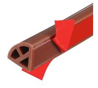 QUARKZMAN Moulures Flexibles Silicone 300cm, 15x15mm Moulure Autocollant Mural Double Face Auto-Adhésif Quart de Rond, Joint Décoratif Plafond Mur Angle Sol Baignoire Barrière Eau, Marron