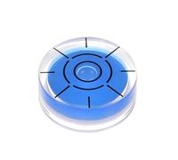 QUARKZMAN Niveau à Bulle Rond 32x12mm Mini Niveaux à Bulle Bleu | de Précision Circulaires pour le Nivellement Trépied d'Appareil Photo Télescope Atelier Plateau Tournant