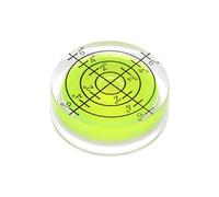 QUARKZMAN Niveau à Bulle Rond 32x12mm Mini Niveaux à Bulle Circulaires pour Nivellement Trépied d'Appareil Photo Télescope Atelier Tourne-Disque Images Cadre, Lime