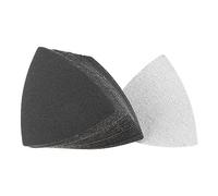 QUARKZMAN Papier De Verre Triangulaire Disque De Ponçage Triangle À Dos crochet Compatible Pour Outil Oscillant 3-1/2" Carbure De Silicium Pour Utilisation Humide/Sèche Grain 180 30pcs