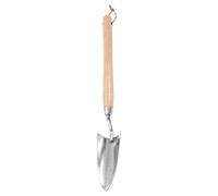 QUARKZMAN Pelles À Main De Jardin 19.21 X 2.56 Transplantoir en Acier Inoxydable avec Long Manche en Bois Outils De Jardin pour Jardinage Désherbage Plantation