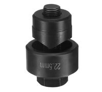 QUARKZMAN Perceuse À Tôle Poinçon 22.5mm Acier À Roulement Coupe Précise Kit Manuel À Hexagone Externe Pour Plaque Métallique Évier Acier Inoxydable, Noir