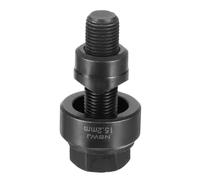 QUARKZMAN Perceuse À Tôle Poinçon À Trou 15.2mm Acier À Roulement Noir | Kit Manuel À Hexagone Externe Pour Plaque Métallique Évier Acier Inoxydable, Découpe Précise