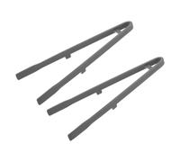 QUARKZMAN Pinces en silicone 265mm/10.4pouces Gris 2 Pièces | Ustensiles de cuisine résistants à la chaleur : grille-pain, grillades, barbecue, fondue, service de salade, cuisson du pain