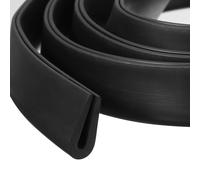 QUARKZMAN Profilé de Bord en Forme de U, Bande de Protection en Caoutchouc de 1 Mètre de Longueur pour Bord de 2,5-3 mm, (5/16" L x 45/64" H) Noir