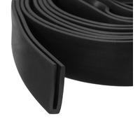 QUARKZMAN Profilé de Bord en Forme de U, Bande de Protection en Caoutchouc de 2 Mètres de Longueur, Convient pour des Bords de 0,5 à 1 mm d'Épaisseur, (5/32" L x 43/64" H) Noir